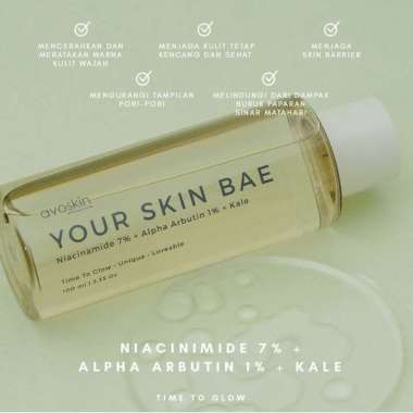 AVOSKIN YSB Your Skin Bae Serum Toner Niacinamide Salicylic Acid Hyacross Collagen Alpha Arbutin YSB
