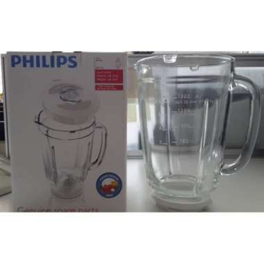 Gelas Kaca Blender Philips Ori untuk tipe HR 2115, HR 2116, HR 2061, HR 2071