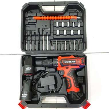 CORDLESS MODERN M-13SET / MESIN BOR CAS BATERAI MODERN M 13SET ORIGINAL 100 %