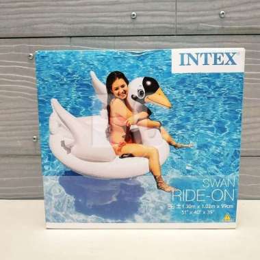 INTEX Pelampung Renang Swan - Ban Renang Pelampung Angsa Bebek Flaminggo Unicorn Ride On Berenang An