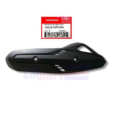 Tutup Knalpot Cover Knalpot Vario 125 Fi Lama 18318-Kzr-600 Original Black