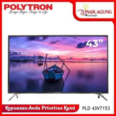 POLYTRON LED TV DIGITAL 43 INCH PLD 43V7153 100% ORI