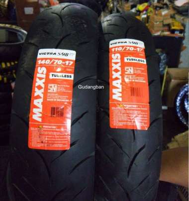 Paket Ban luar MAXXIS VICTRA 110 70 17 dan 140 70 17 Tubeless PRODUKSI TERBARU Motor Vixion Byson Mo