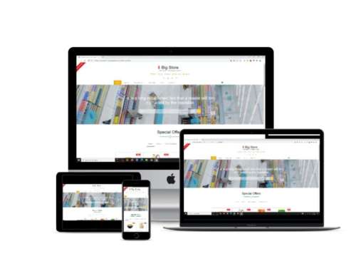 Template Website Supermarket Store
