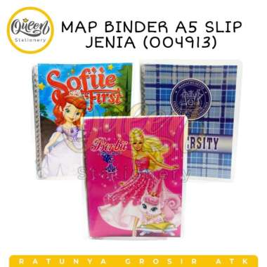 MAP BINDER A5 SLIP JENIA (004913)/MAP BINDER BARBIE / MAP BINDER SOFIA / BINDER LUCU / BINDER PLASTIK