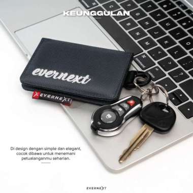 DOMPET KUNCI KARTU KENDARAAN / KEY WALLET GANTUNGAN KUNCI MOBIL MOTOR CARTER MAROON