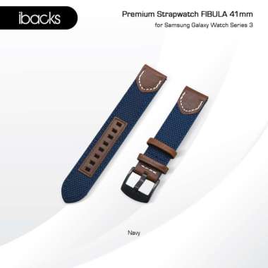 Ibacks Fibula Strap For samsung galaxy watch Series 3 41mm Navy