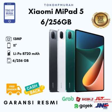 Xiaomi Mi Pad 5 MiPad 5 Tablet Xiaomi 6/256GB Wifi Garansi Resmi 256gb Grey