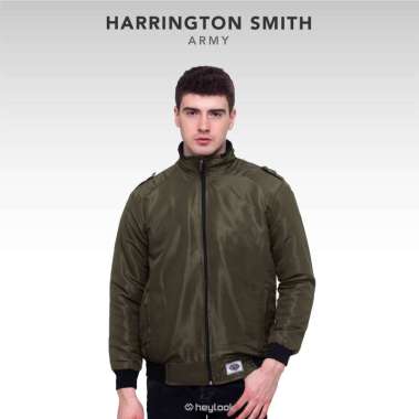 HEYLOOK Official - Jaket Pria Jaket Harrington Smith Jaket Taslan Semi-Waterproof Jaket Motor Heyloo