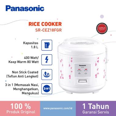 Panasonic SR-CEZ18FGR Rice Cooker [1.8 L/3-in-1]