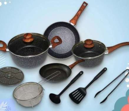 Boboko Royal Stone Granite Cookware Set