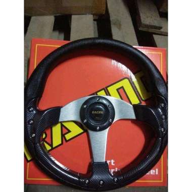 Stir Mobil 14" Momo Racing Hitam