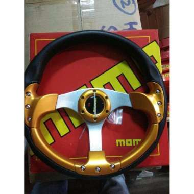 Stir Mobil 14" Momo Racing Kuning