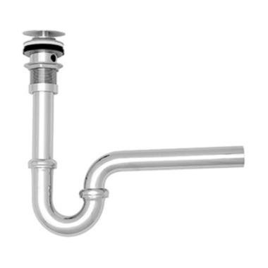 Wasser BTW-004-306 P Trap Waste Automatic Pop Up Big Cover chrome