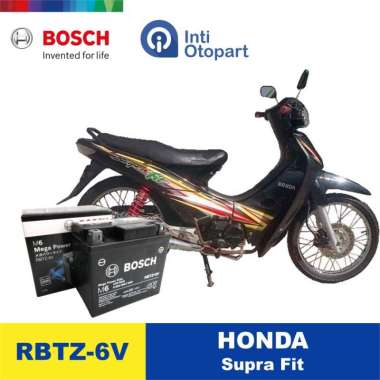 Accu Aki Motor HONDA SUPRA FIT ORIGINAL BOSCH hitam