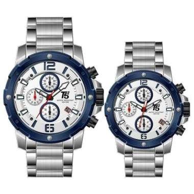 Jam Tangan Fashion jam T5 H 3589 original Couple jam tangan pria / wanita / Couple T5 H3589 analog g