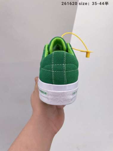 green converse basketball shoes
