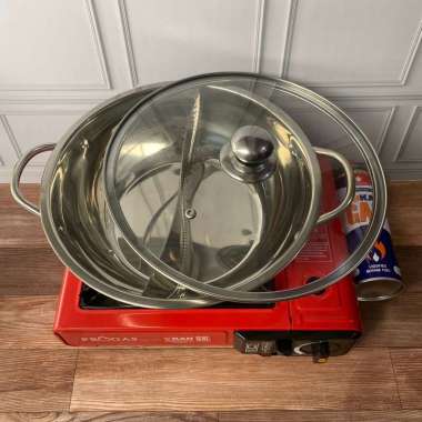 Paket Kompor Portable + Panci Shabu + Gas Progas