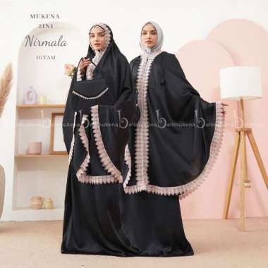 Mukena Dewasa 2in1 Nirmala Hitam