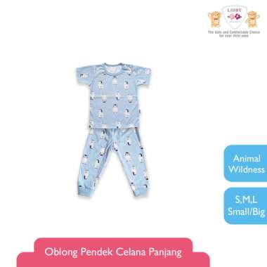 LIBBY Stelan Oblong Pendek - Celana Panjang Motif Animal Wildness (1 stel) S North Pole