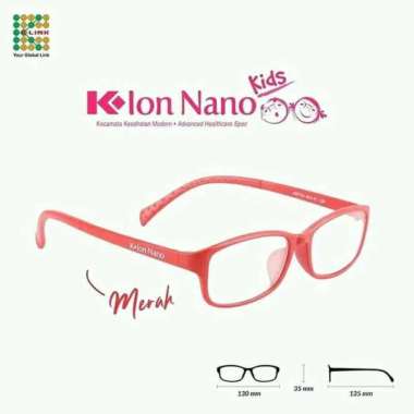 KACAMATA K-ION NANO KIDS ORIGINAL KACAMATA TERAPI K ION NANO KIDS Merah