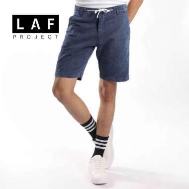 Celana Pendek Pria Dewasa Katun Chino Wash Navy Premium LAF Project 32 Navy