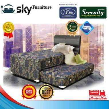 1 Set Kasur Springbed Serenity 2 in 1 ( Superstar 2in1 ) By Elite 120 x 200