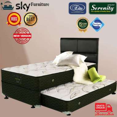 1 Set Kasur Springbed Serenity 2 in 1 ( Superstar 2in1 ) By Elite 90 x 200