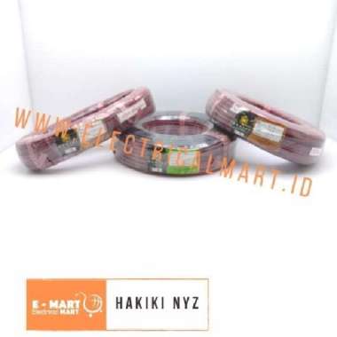 PER METER HAKIKI NYZ 2x10 Kabel Listrik Serabut Hitam Merah