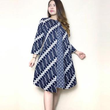 Evercloth Quena Terusan Dress Batik Wanita