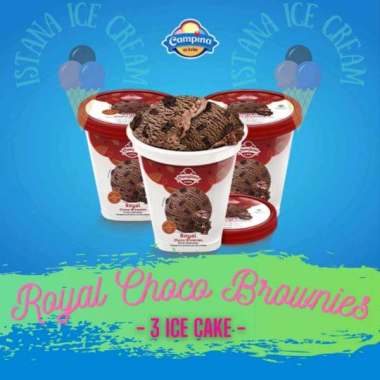 Promo Harga Campina Ice Cream Chocolate Brownies 350 ml - Blibli