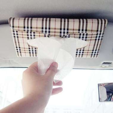 Tempat Tissue Sunvisor Mobil Holder Tisu Car Motif Kotak Tissue Mobil