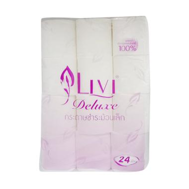 LIVI Deluxe Ungu Tisu Toilet - Putih [1 Pack] putih