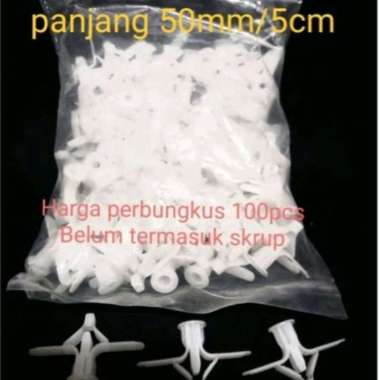 Fisher gypsum 100 pcs / fiser gipsum 100pcs / viser gypsum / nylon toggle