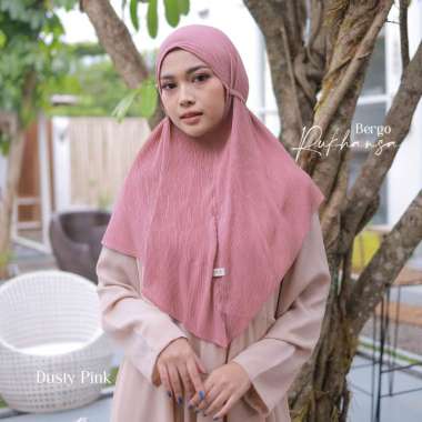 Bergo Plisket Rukhansa Dusty Pink TRZ HER/ Bergo Instant Plisket/ Bergo Daily Tali Plisket/ Bergo Po