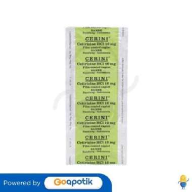 Cerini 10 Mg Kaplet Strip