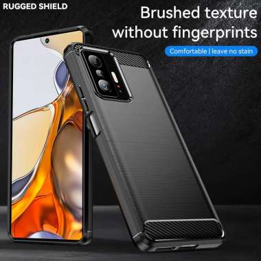 Case Xiaomi 11T / Xiaomi 11T Pro soft case Tpu Black Carbon Matte Softcase Carbon Premium Xiaomi 11T