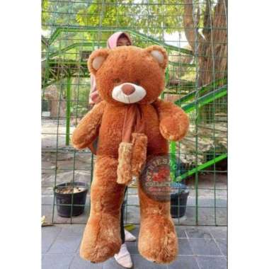 Boneka Teddy Bear Jumbo 1,6 Meter Coklat