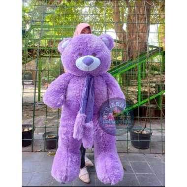 Boneka Teddy Bear Jumbo 1,6 Meter Ungu