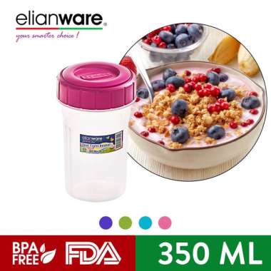 Elianware Shaker Blender Container (350ml) , BPA Free Pink