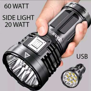 SENTER LED 60W + 20W SENTER CAS CHARGEABLE