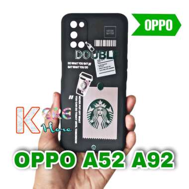 CASE OPPO A52 A92 SQUARE EDGE SOFTCASE STARBUCKS OPPO A52 A92