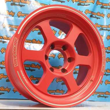 VELG RAYS TE37 XT RING 18 RED VELG MOBIL MURAH GARASI VELG SURABAYA