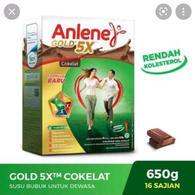 Promo Harga Anlene Gold Plus 5x Hi-Calcium Coklat 650 gr - Blibli