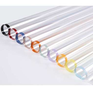 Better Home - Flower Wrapping Transparant Line Color / Kertas Buket Bunga Cellophane (ECER) EMYAG Tu