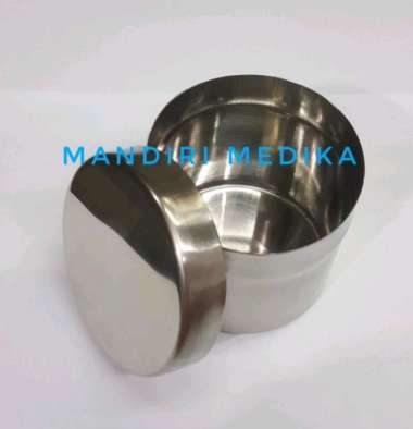 Dressing Jar Tempat Kapas Stainless KEMENKES Original Marwa 10cm