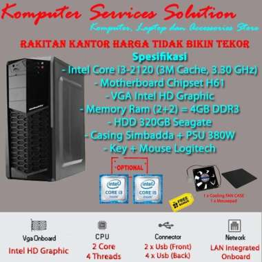Paket PC Core I3 Desktop PC