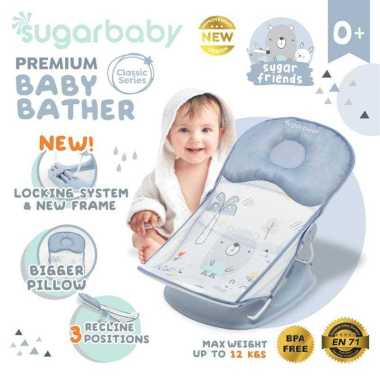 Sugar Baby Premium Baby Bather Classic & Fun Series Tempat Mandi Bayi Sugar Friends