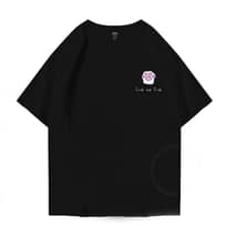 ELLIPSESINC Kaos Oversize Wanita & Pria SALMON X BLACK