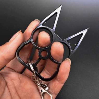 Gantungan Kunci Self Defense Knuckle Duster